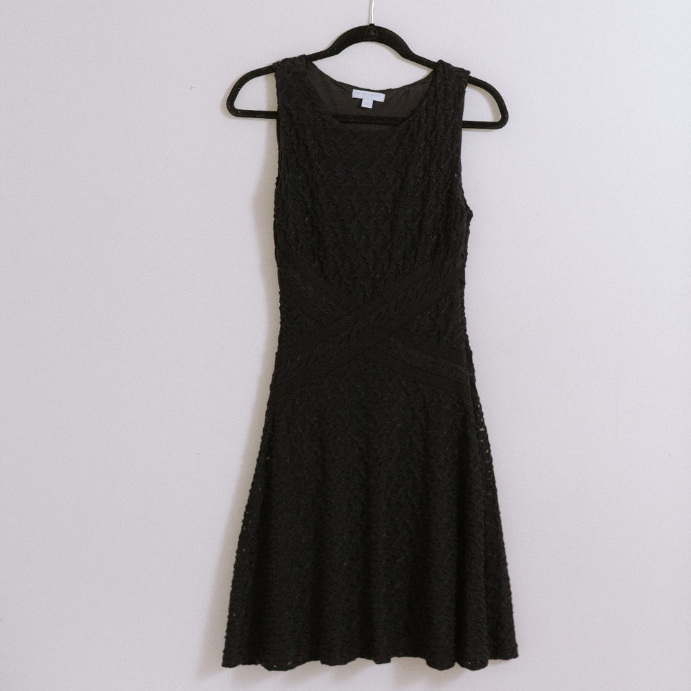 Black Fit and Flare Dress- New York and Company